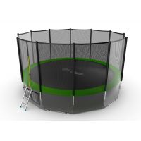 Батут EVO JUMP External 16ft (Green) с нижней сеткой